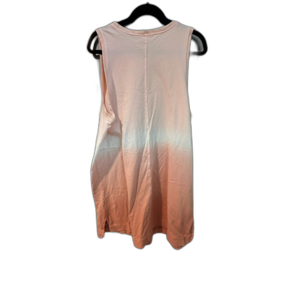 Old Navy Dip Dyed Coral Orange Tank Dress Cotton XL - Picture 2 of 4